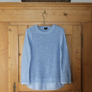 Talbots~ Mock Shirt under Sweater~Pima Cotton~Sz S